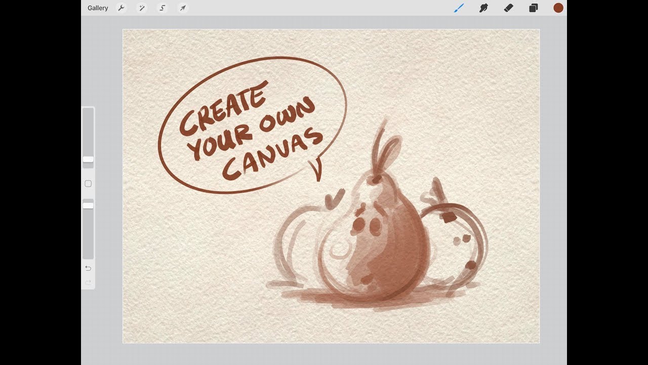 PROCREATE TIPS -  How to make your own paper canvas in Procreate