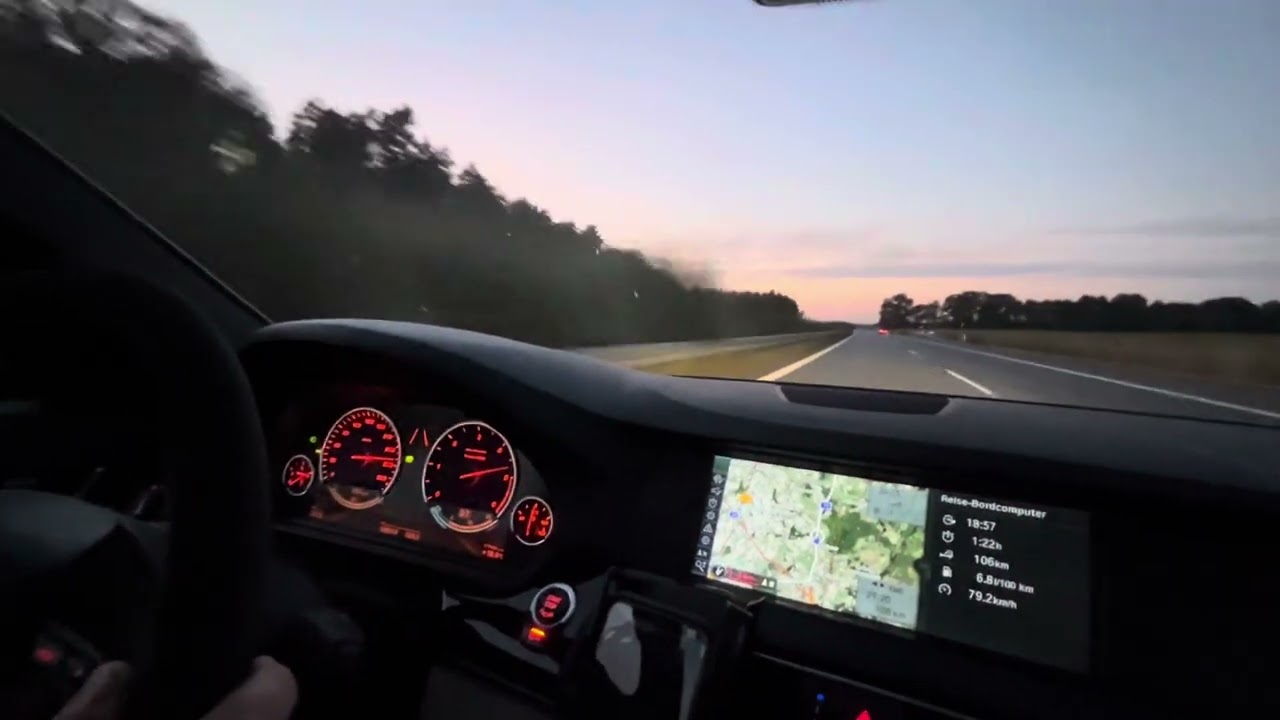 Alpina D5 Biturbo Touring F11 535d 100-285km/h Onboard Highway Autobahn vmax run