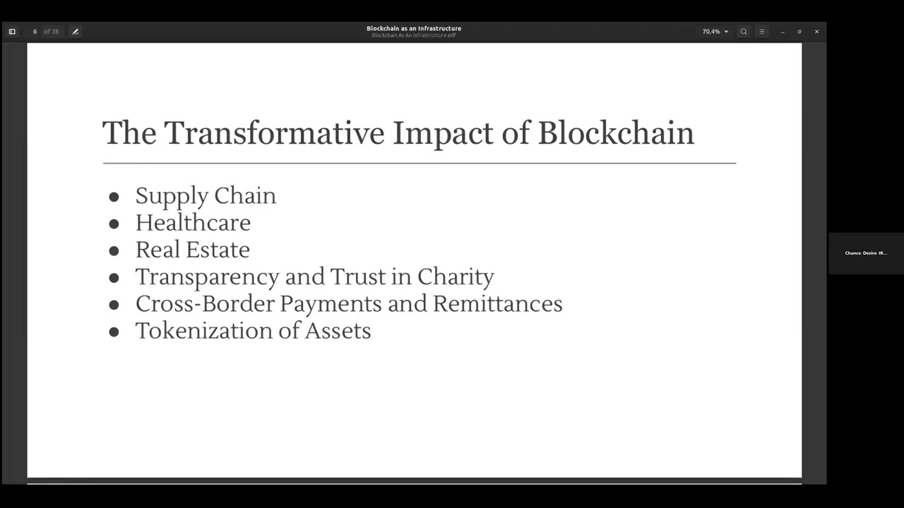Blockchain as an Infrastructure