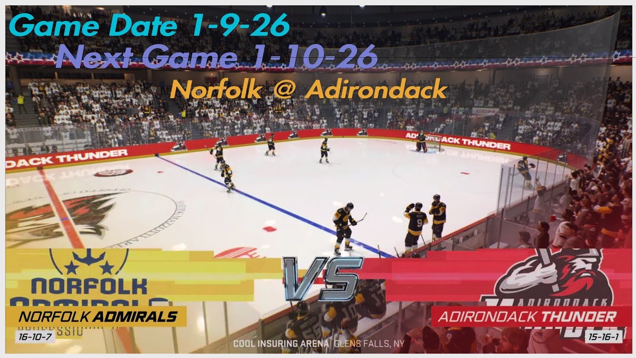 EA Sports | NHL 26 | PS5 | ECHL | Norfolk Admirals VS Adirondack Thunder