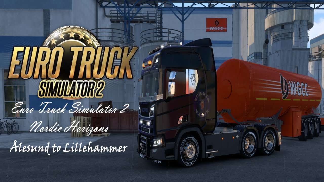 【Up主不務正業中...】【菜雞司機的歐卡2 歐洲行】挪威 奧勒松 到 利勒哈默爾