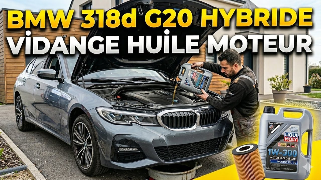 BMW 318d G20 HYBRIDE VIDANGE HUILE MOTEUR FILTRE À HUILE ￼￼@BMW @bmwfrance