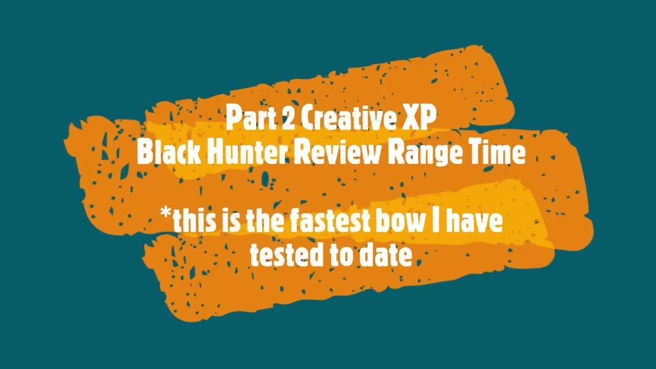 Part 2 Creative XP Black Hunter Recurve Review.  The fastest Trad bow I have tested