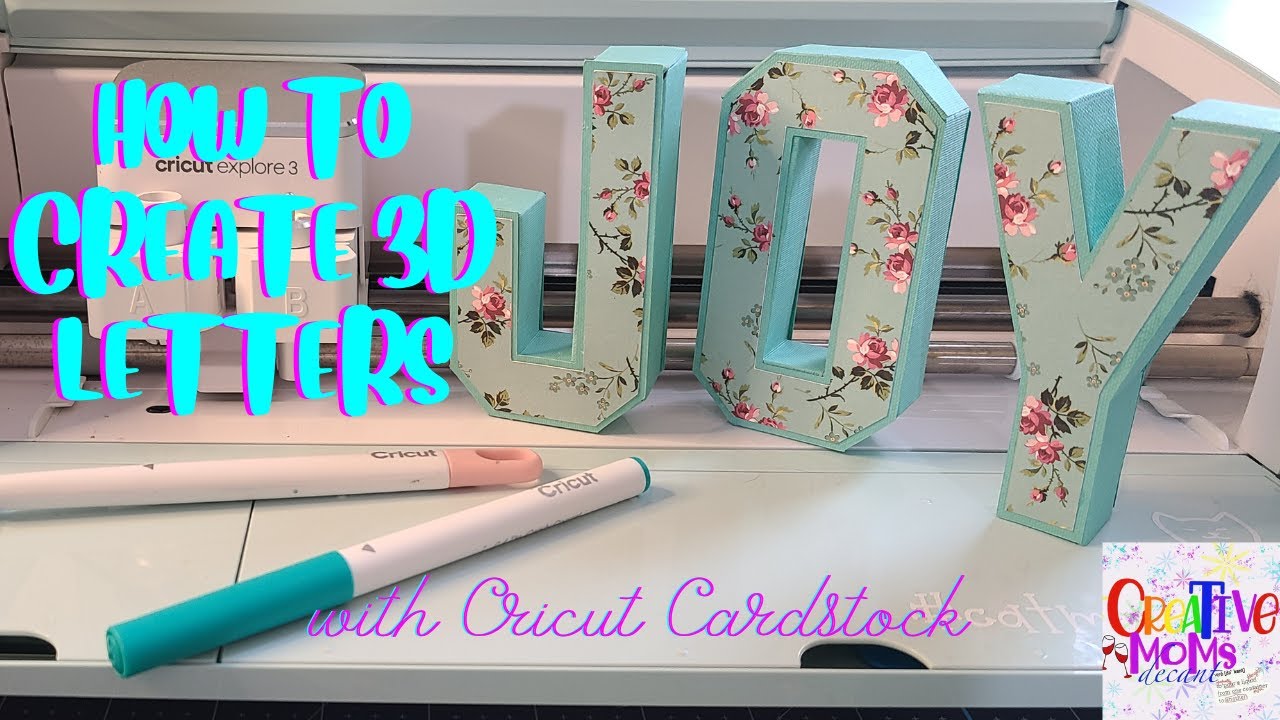 🌿How to Make 3D Letters using Cricut Cardstock 🌷