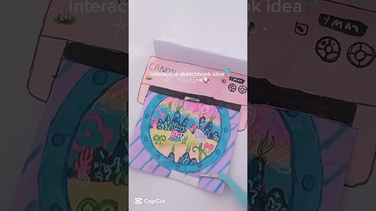 another day another interactive sketchbook idea 🎀 #sketchbookideas #interactiveart #fyp #art #popup