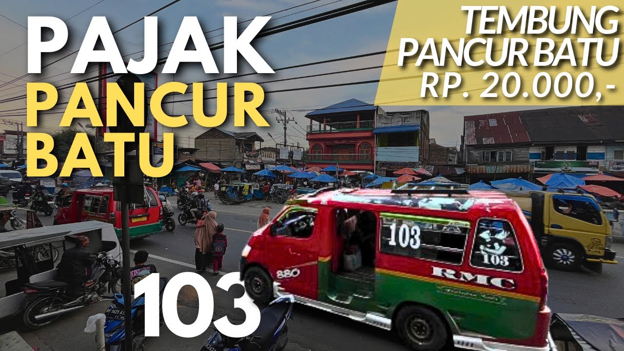 PAJAK PANCUR BATU‼️ - (PASAR TRADISIONAL)- Naik angkot, dari Tembung ke Pancur Batu.