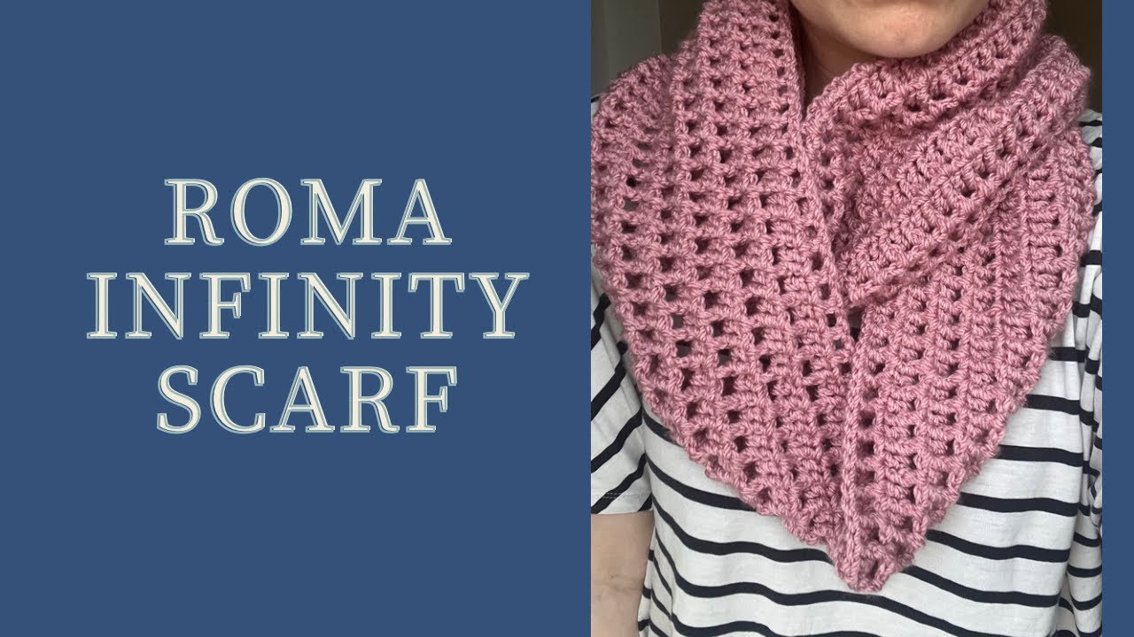 Узор для вязания крючком шарфа Roma Infinity