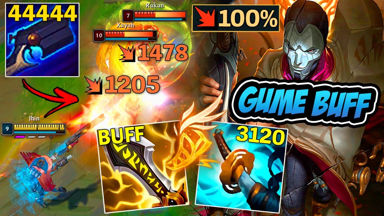 JHIN QUEBROU O JOGO COM O BUFF NO GUME DO INFINITO (100% de crítico) - LEAGUE OF LEGENDS