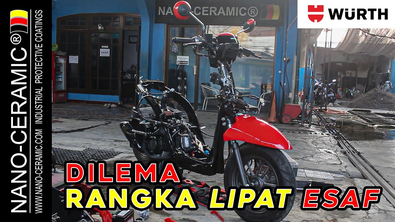 FULL PROTEKSI HONDA SCOOPY! Anti Karat Rangka eSAF + NANO-CERAMIC&reg; SIO5 H9++ Diamond Gloss