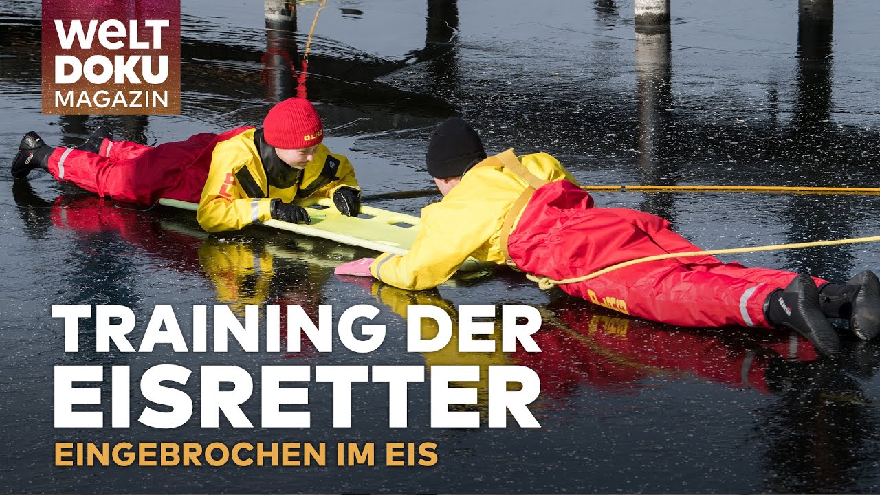 Rutsch und weg: Eingebrochen im Eissee - Eisretter trainieren für den Ernstfall | WELT Doku Magazin