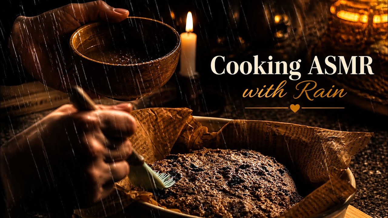 A Rainy Evening at Home | Bread Making | Cozy Kitchen ASMR | No Talking 