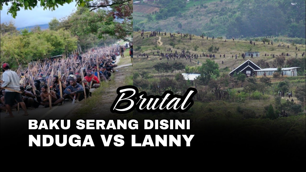 Paling Brutal..!! Perang Suku Nduga-Lanny, (Hari Ke Tiga) di Wamena 2024