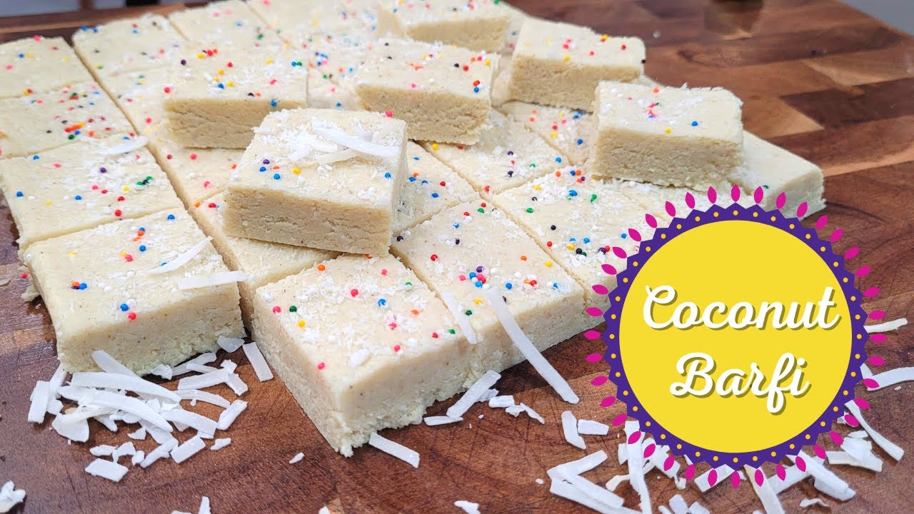 Coconut Barfi || Milk Powder Barfi #holirecipes -Episode 363