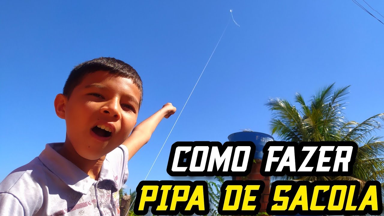 Como Fazer Pipa De Sacola Plástica Simples E Fácil