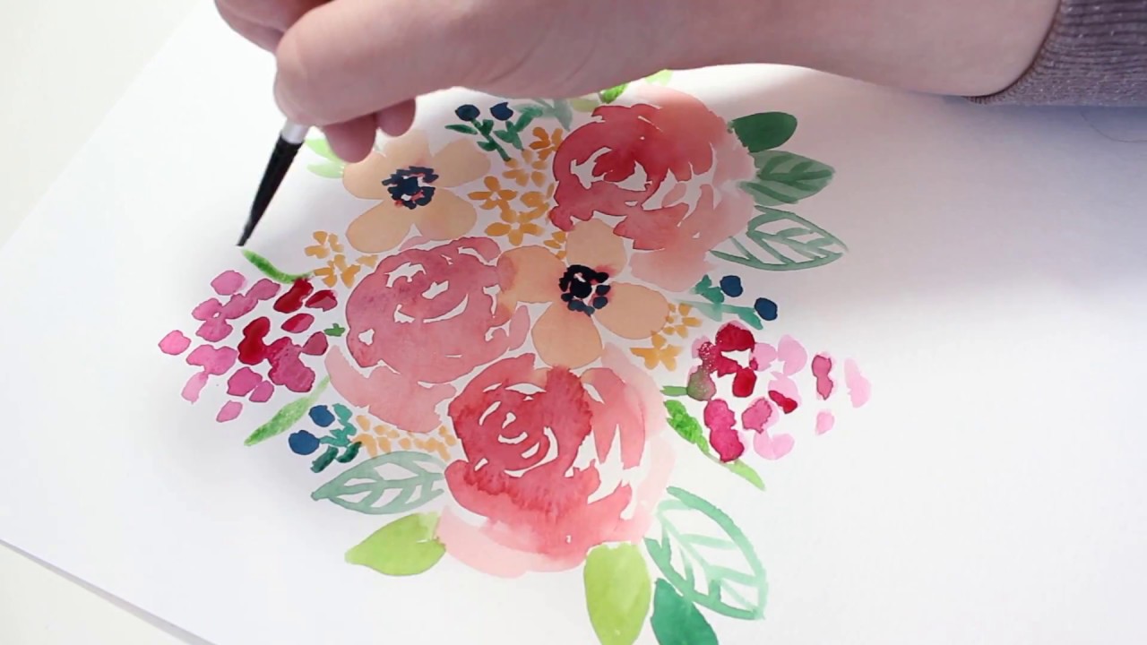 Loose Watercolor Floral