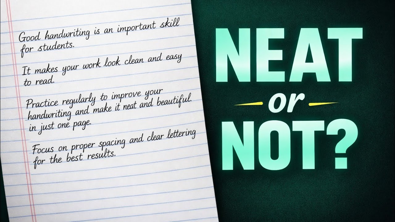 One Page Neat Handwriting ✍️ | Clean Writing Practice for Students