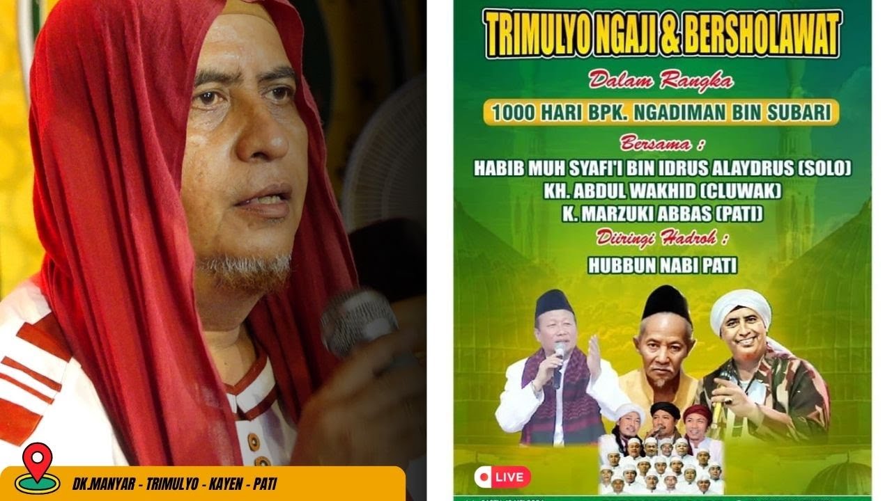🔴 [ LIVE ]  TRIMULYO NGAJI & BERSHOLAWAT BERSAMA : HABIB MUH SYAFI'I BIN IDRUS ALAYDRUS
