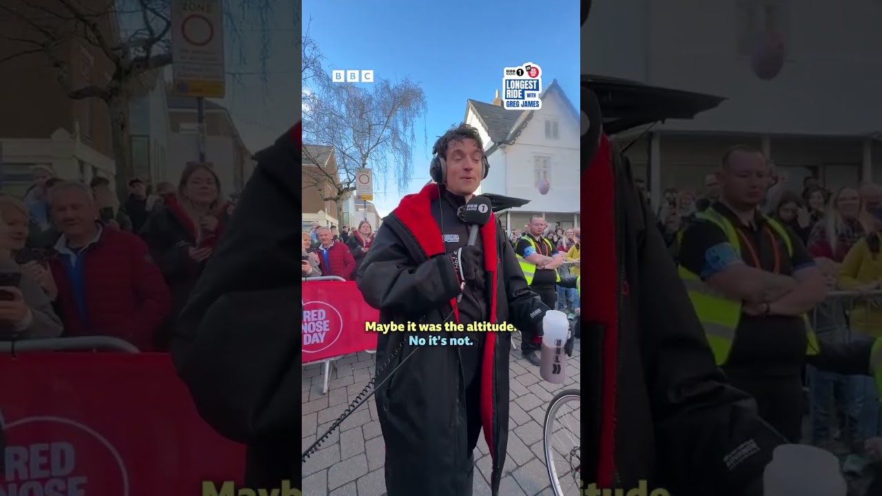Greg James Completes Day Two Of His Comic Relief Challenge