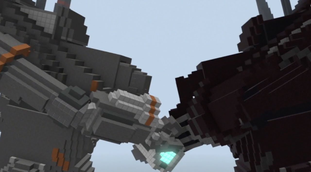 Minecraft - Giant Robot Fight
