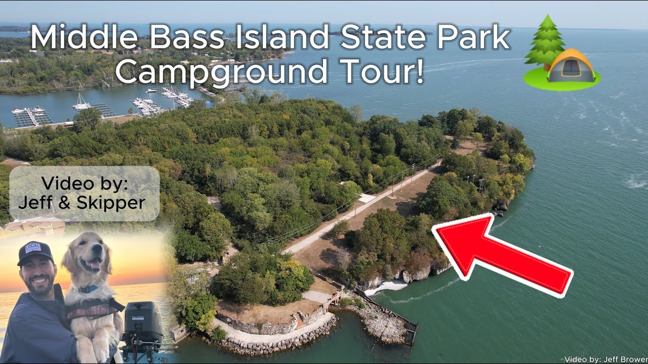 ⛺️Middle Bass Island Ohio Primitive Campground Tour!