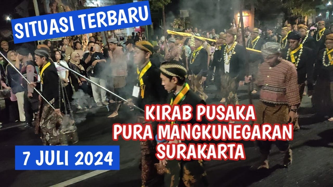 situasi terbaru kirab pusaka pura mangkunegaran surakarta 7 juli 2024