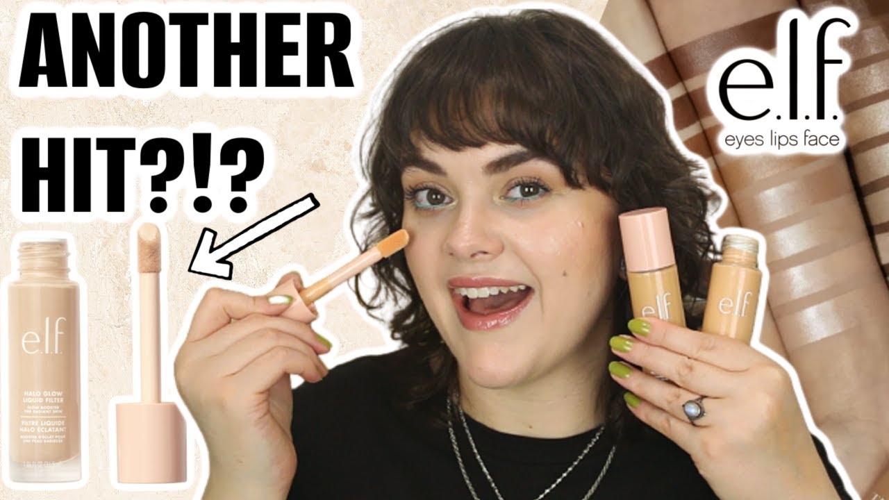 NEW elf Halo Glow Liquid Filter Review & Swatches! (2 Lightest shades)