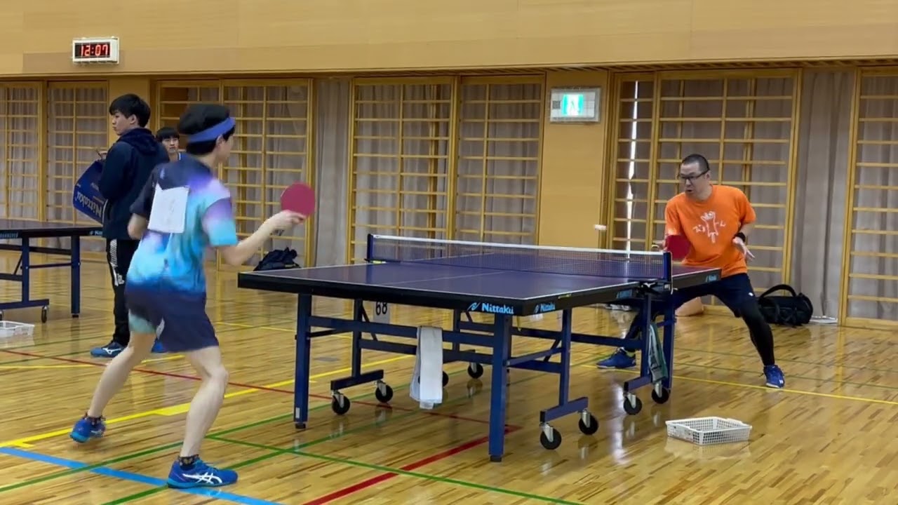 【卓球試合】 福田さんVS1000円チャンネル 八王子オープン