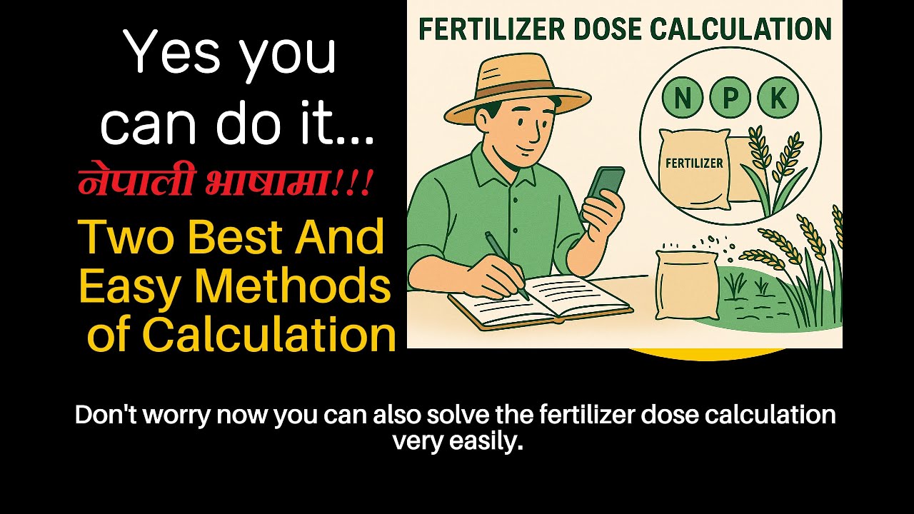 Fertilizer dose calculation in the Nepali language. नेपाली भाषामा -Agronomy