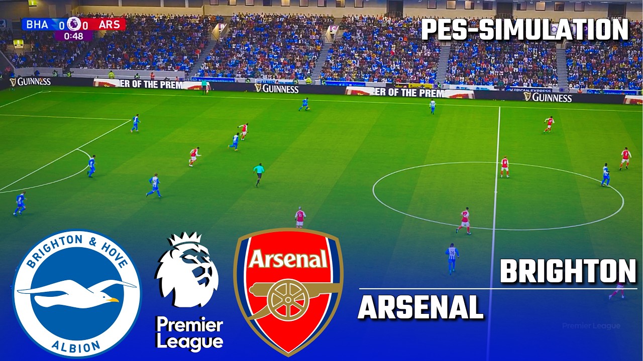 Brighton vs Arsenal | Premier League | PES 2021 Simulation