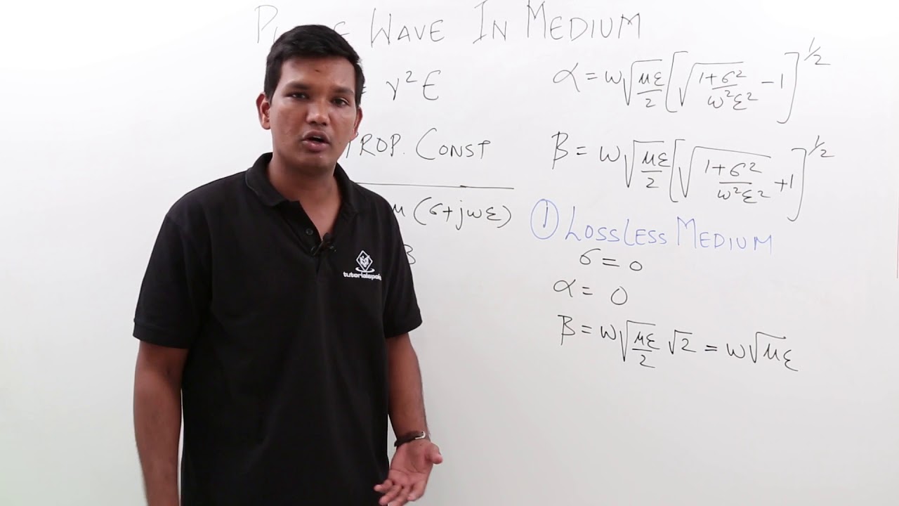Electro Magnetics Theory - Plane Wave in Medium