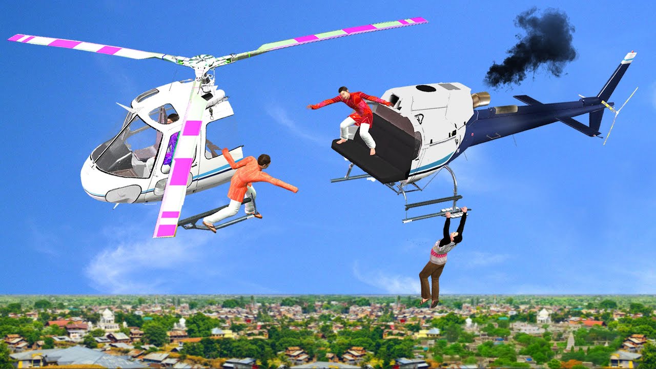 जादुई टूटा हुआ हेलीकाप्टर Magical Broken Helicopter Comedy Video