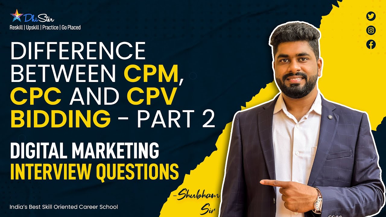 What Is CPM, CPC, CPV | Difference Between CPM, CPC & CPV Bidding? | Google Ads Part 2