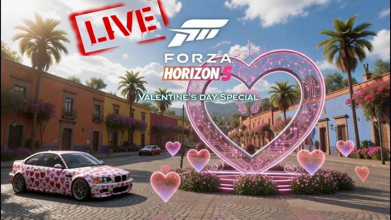 🔴 [NA ŻYWO] FORZA HORIZON 5 FH5 walentynkowy zlot z widzami ;]