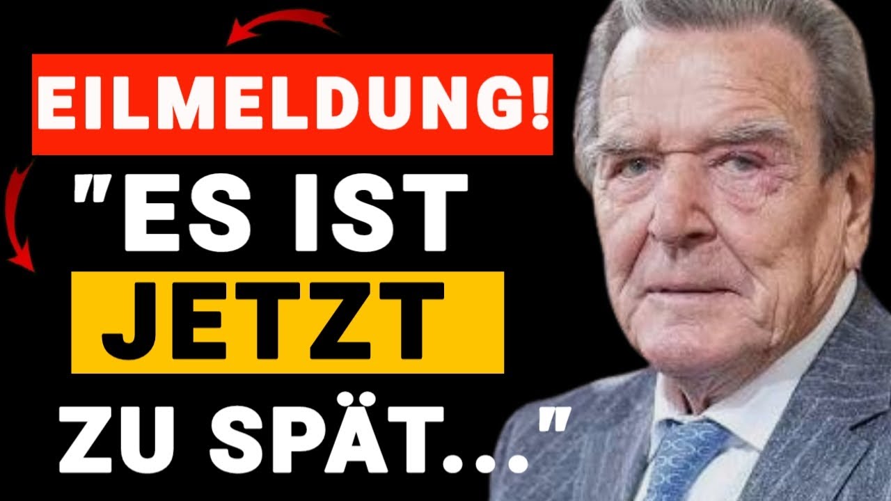 EILMELDUNG! Gerhard Schr&ouml;der: &bdquo;Ich muss euch etwas Dringendes sagen!&ldquo; &ndash; Video explodiert im Netz!