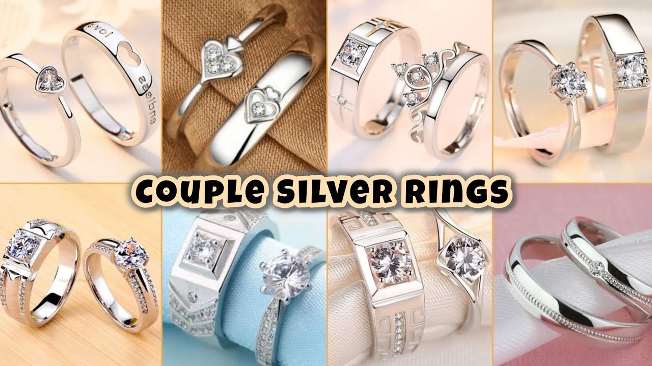 Couple Silver Rings Designs | Matching Silver Ring Designs 