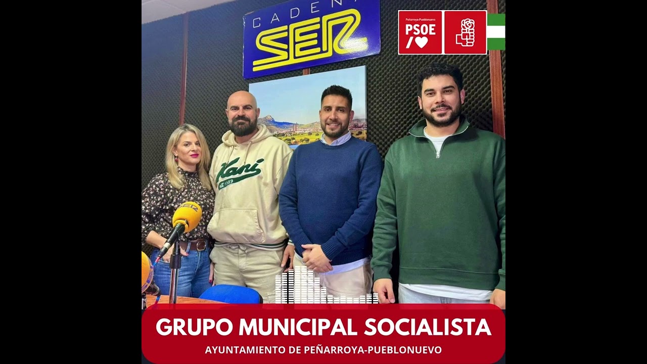Grupo Municipal Socialista - Enero 2026 - Radio Peñarroya Cadena SER - PSOE Peñarroya-Pueblonuevo