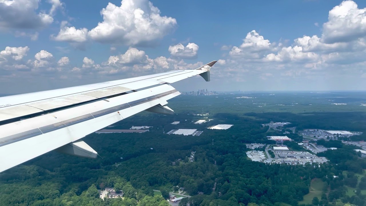 Frontier A320 landing + gate arrival in Atlanta ( ATL )
