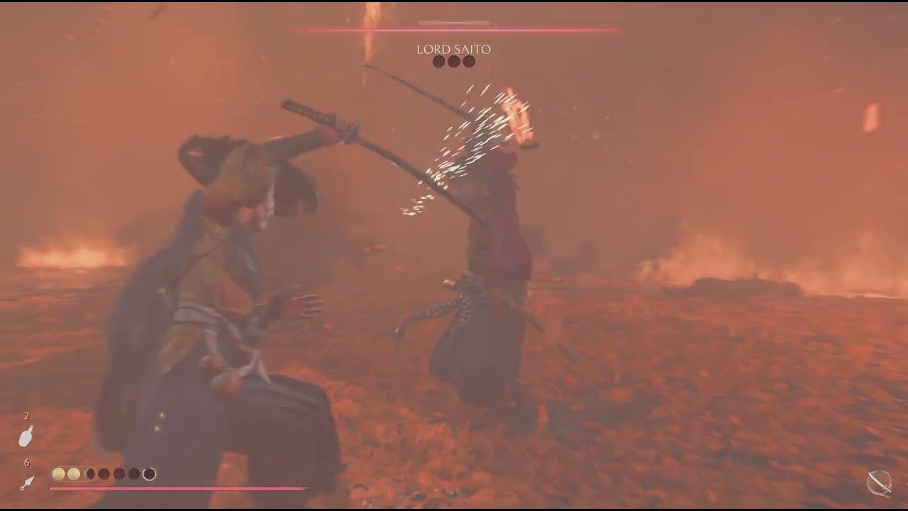 Ghost of Yōtei Ng+ Lord Saito boss end credits
