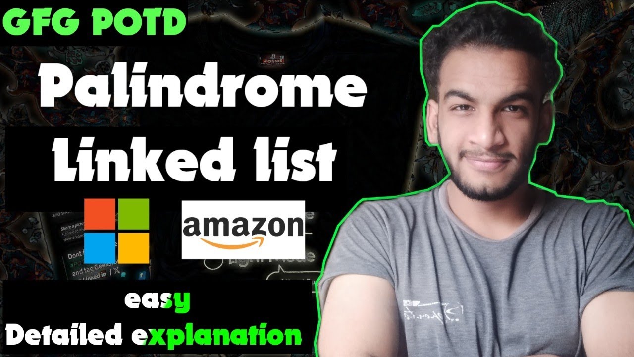 Palindrome Linked List | gfg potd | 25-09-24 | GFG Problem of the day