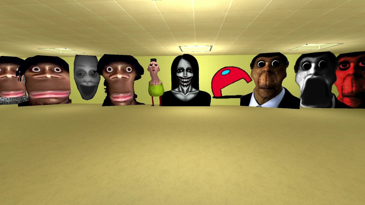 неограниченное количество Nextbots в подсобных помещениях Garry's Mod SNPC #SNPC