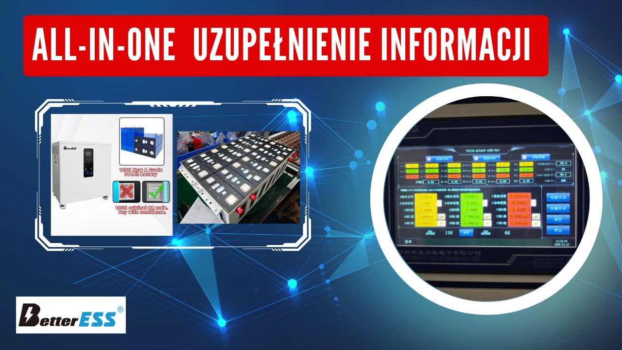 BetterESS All-In-One  Uzupełnienie materiału + Testy #betteress #allinone #lfp #magazynenergii