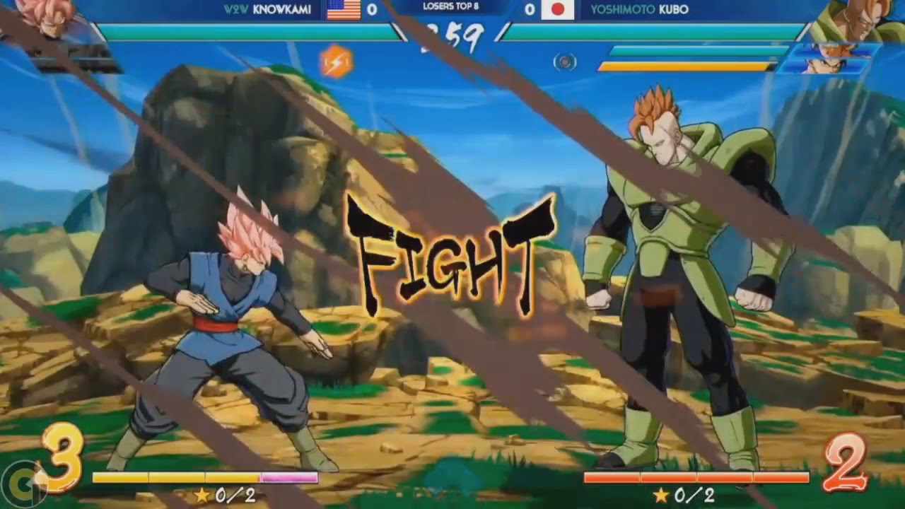 Evo 2018 Dragon Ball Fighter | knowkami vs kubo Epic Comeback