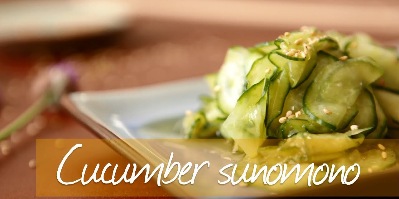Cucumber sunomono salad - Japanese video recipe