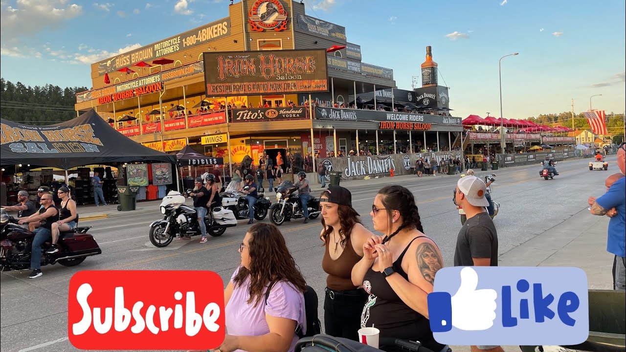 Sturgis 2022 (Iron Horse Saloon, Burnouts) #sturgis #mainstreet #sturgis2022 #sturgislive