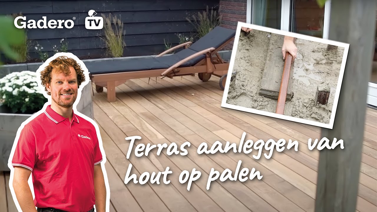#36 Terras aanleggen van hout op palen