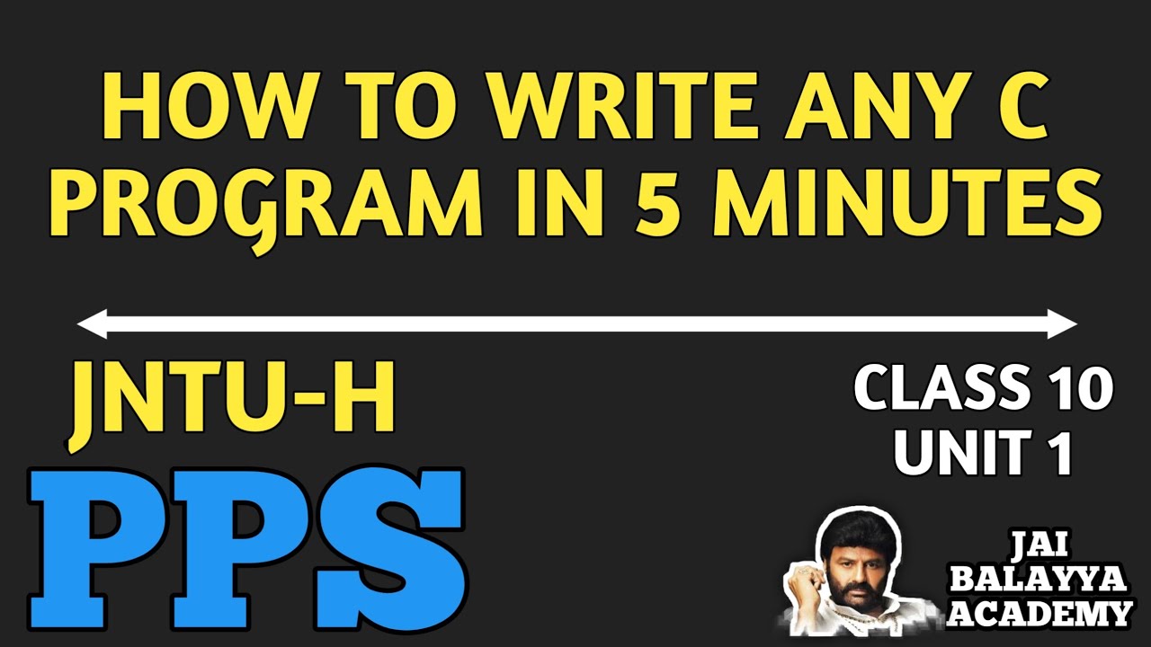 Write any program in 5 minutes