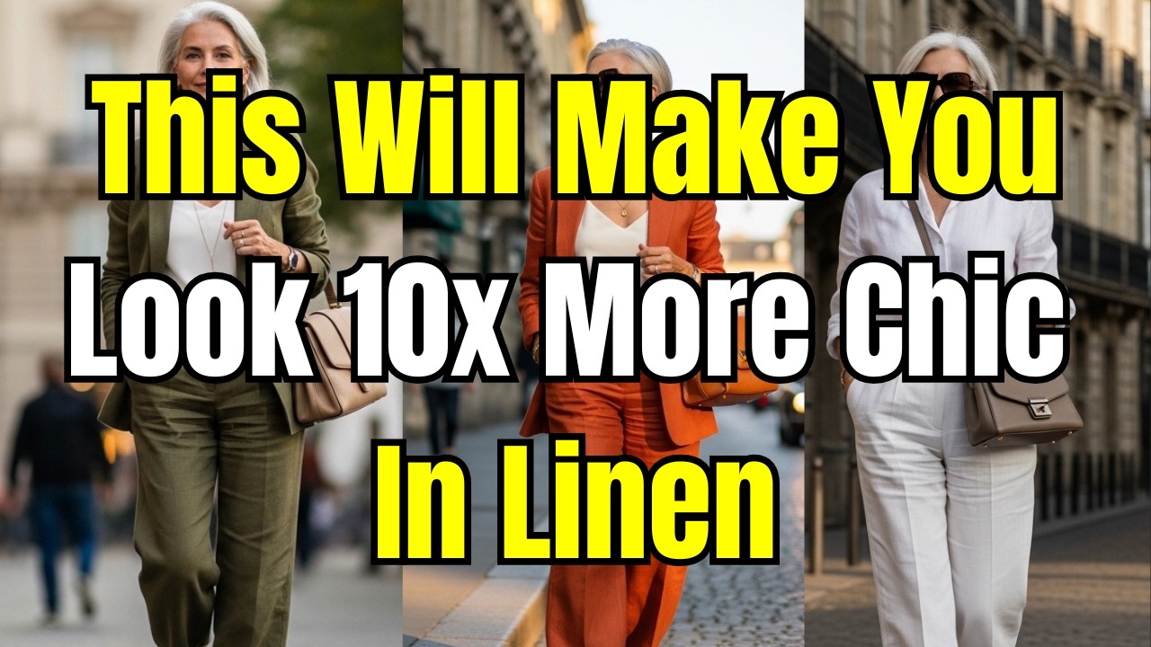 How to Wear Linen Outfits at 60+ and Still Look AMAZING! (7 Genius Styling Hacks)