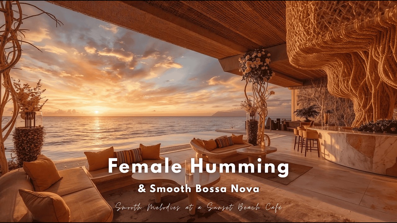 Smooth Bossa Nova | Soft Humming at a Sunset Beach Café