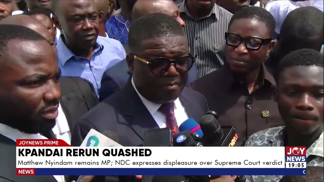 Matthew Nyindam remains MP; NDC expresses displeasure over Supreme Court verdict.