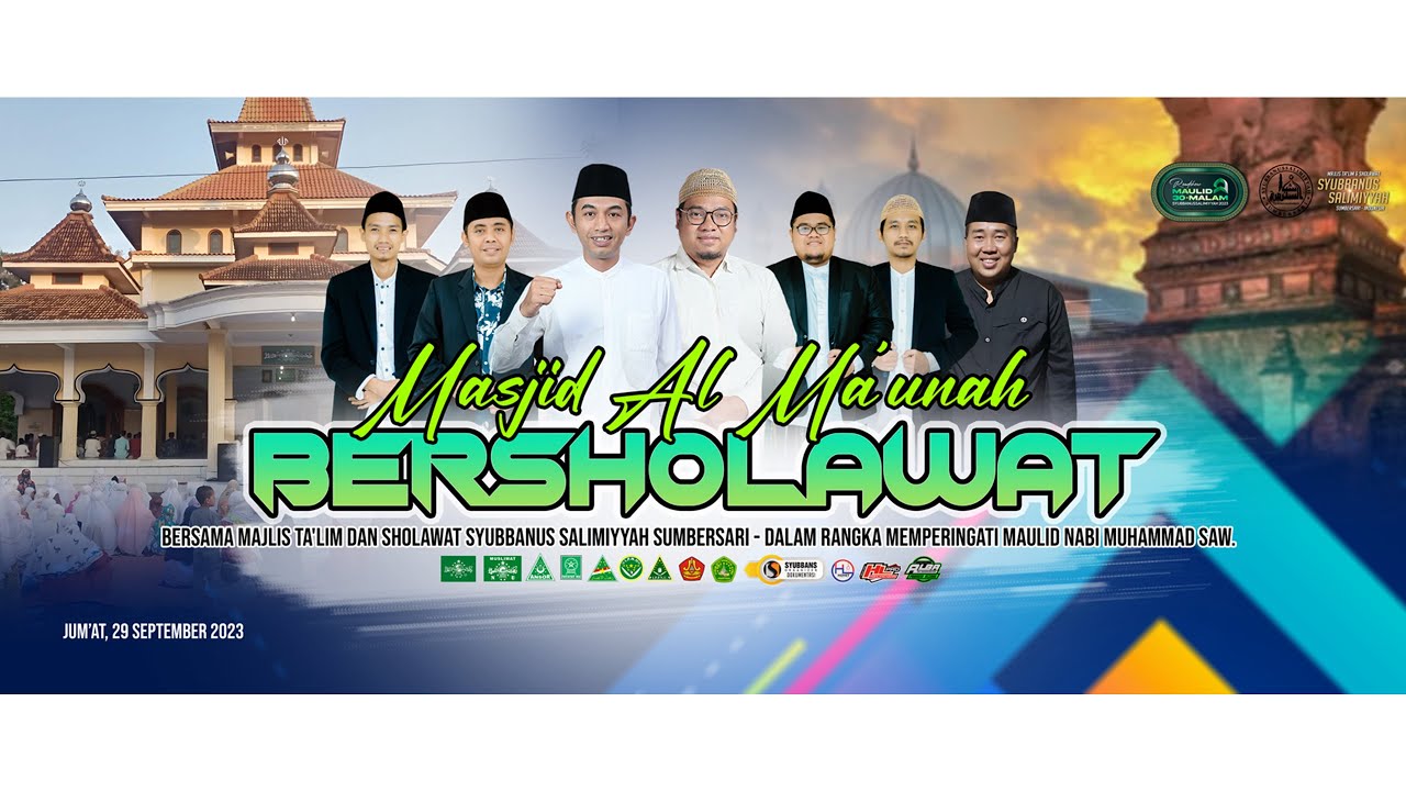 🔴MALAM 15 | MASJID ALMA'UNAH BERSHOLAWAT BERSAMA MAJLIS TA'LIM & SHOLAWAT SYUBBANUSSALIMIYYAH